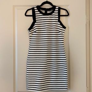 Aqua striped dress